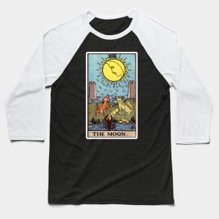 The Moon Tarot Card Baseball T-Shirt